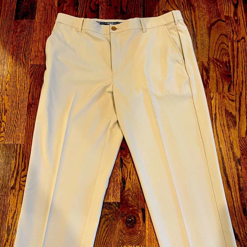 Classic IZOD GOLF PANTS  38x30. Flat Front